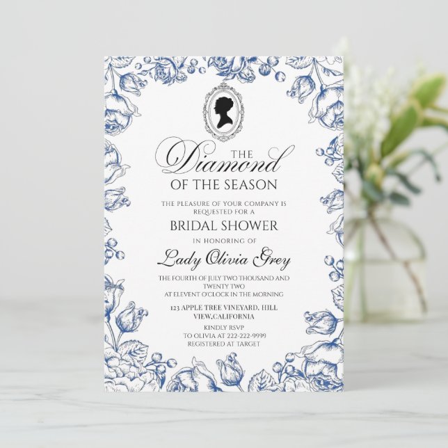 Invitation Mariage de Lady Régence (Debout devant)