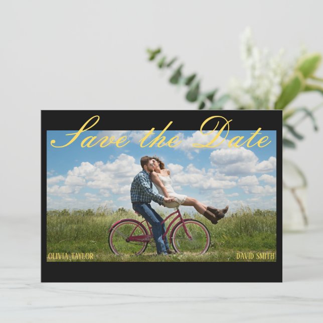 Invitation Mariage de l'affiche de cinéma vintage Enregistrer (Debout devant)