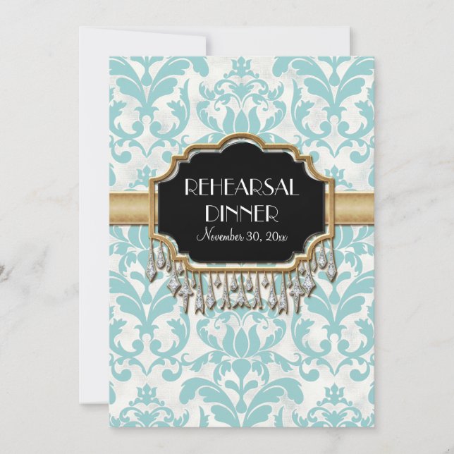 Invitation Mariage de l'air en ébullition dorée (Devant)