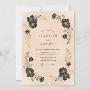 Invitation Mariage de l'arche de Fleur Noire