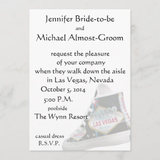 Invitation Mariage de Las Vegas : descendre l'allée