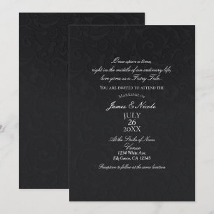 Invitation Mariage de l'Élégant livre d'histoires de Princess