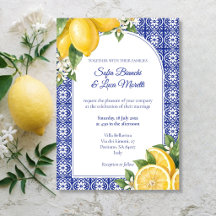 Mariage de l'été italien Amalfi Citron Carrelage B