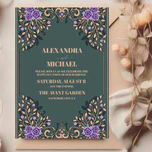 Invitation Mariage de livres vintage