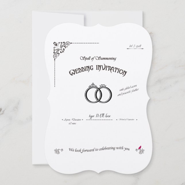 Invitation Mariage de l'orthographe (Devant)