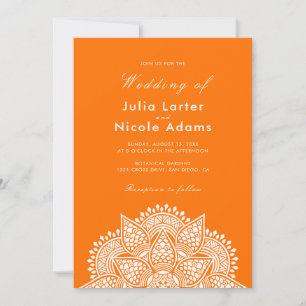 Invitation Mariage de Luxe Métallisé Pailleté Géométrique