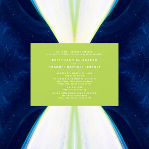 Invitation Mariage de mariées de Chartreuse moderne