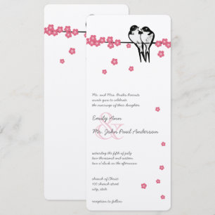 Invitation Mariage de Mésange de la Forêt Enchantée de Fleur