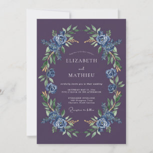 Invitation Mariage de Minuit Plum Moody