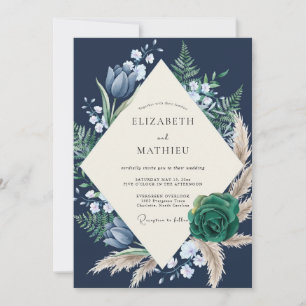 Invitation Mariage de minuit Tulipe Fern