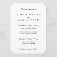 mariage de Modèle simple et chic de 5 po x 7 po