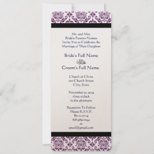 Invitation Mariage de monogramme de la marine