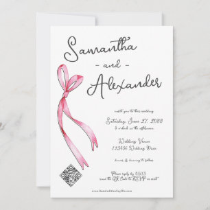 Invitation Mariage de monogramme de lunette de marque de coqu