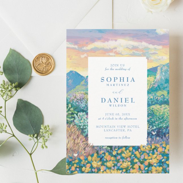 Invitation Mariage de montagne (Créateur téléchargé)