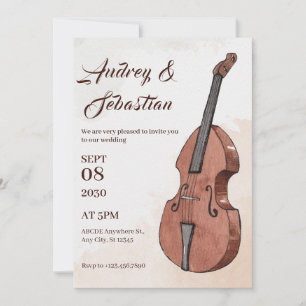 Invitation Mariage de musique