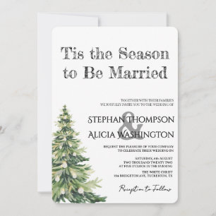 Invitation Mariage de Noël au Pays des Merveilles Hivernales