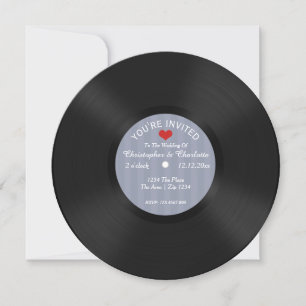 Invitation Mariage de nouveauté de l'album d'enregistrement p