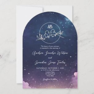 Invitation Mariage de nuit étoilé