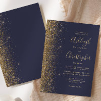 Mariage de Parties scintillant moderne Dark Blue G