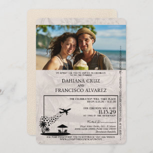 Invitation Mariage de passeport de la République dominicaine 