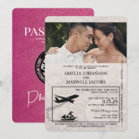 Mariage de passeport des Philippines rose Magenta