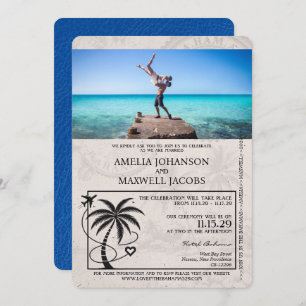 Invitation Mariage de passeport Royal Blue Bahamas