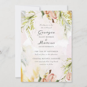 Invitation Mariage de peintures à l'huile de printemps