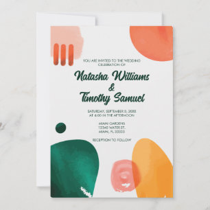 Invitation Mariage de pinceau minimaliste moderne