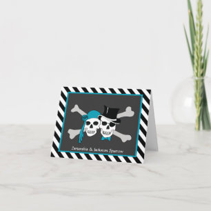 Invitation mariage de pirate