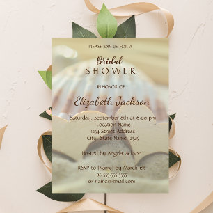 Invitation Mariage de plage,, Coquillage, Fête des mariées de