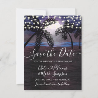 Invitation Mariage de plage des nuits d'été à ne pas manquer