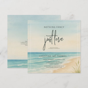 Invitation Mariage de plage en fuite