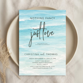 Invitation Mariage de plage en fuite
