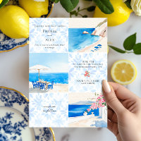 Mariage de plage grecque de Santorin