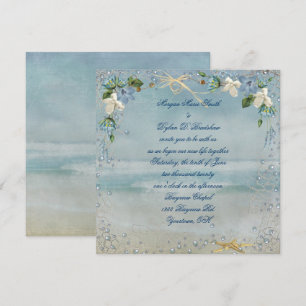 Invitation Mariage de plage nautique