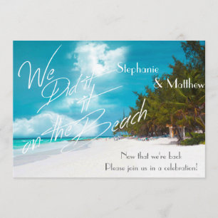 Invitation Mariage de plage Nous l'avons fait sur le Mariage