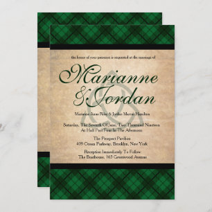Invitation Mariage de plaid celte