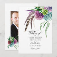 Mariage de plantes succulentes boho mystiques Phot