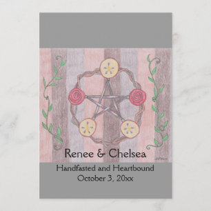 Invitation Mariage de poignet de serrure de pomme