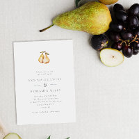 Mariage de poire parfait minimaliste