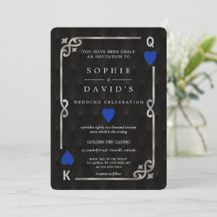 Invitation Mariage de poker au casino Silver Blue Las Vegas