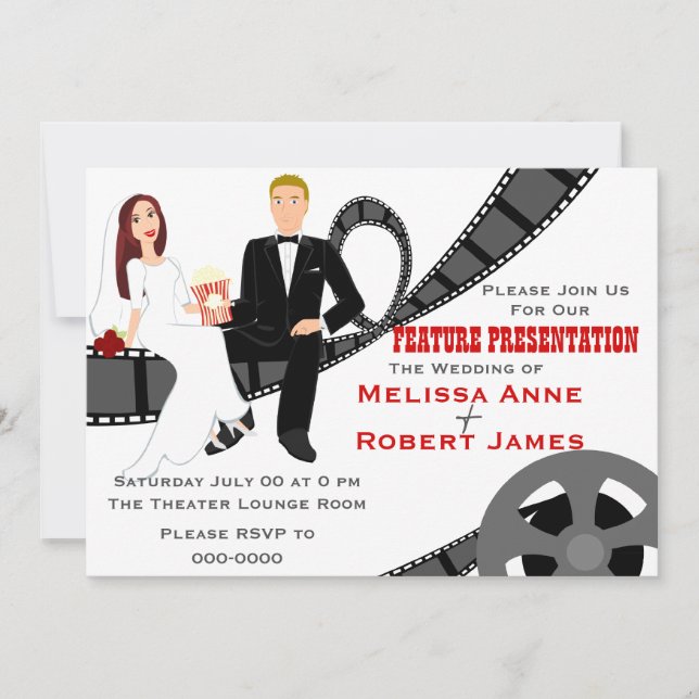 Invitation Mariage de présentation de fonctionnalités (Devant)