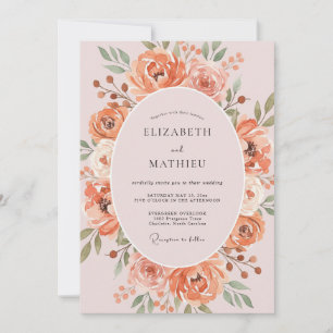 Invitation Mariage de printemps à couper le souffle aux tons