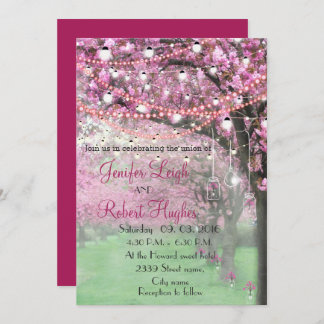 Invitation Mariage de printemps de cerise en fleurs