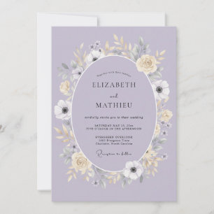 Invitation Mariage de printemps délicieux au lavande