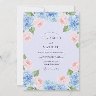 Invitation Mariage de printemps doux lavande