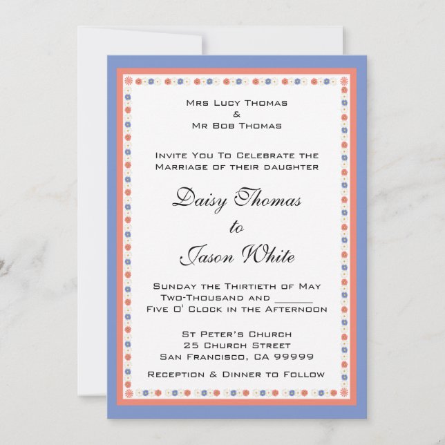 Invitation Mariage de printemps (Invitation) (Devant)