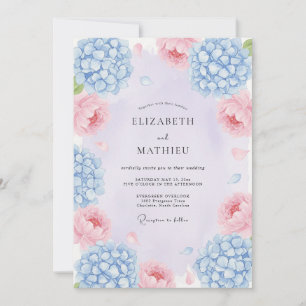 Invitation Mariage de printemps prospère au lavande