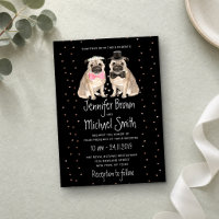 Mariage de Pug noir Chien