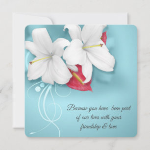 Invitation Mariage de renouvellement de la vigne blanche et r